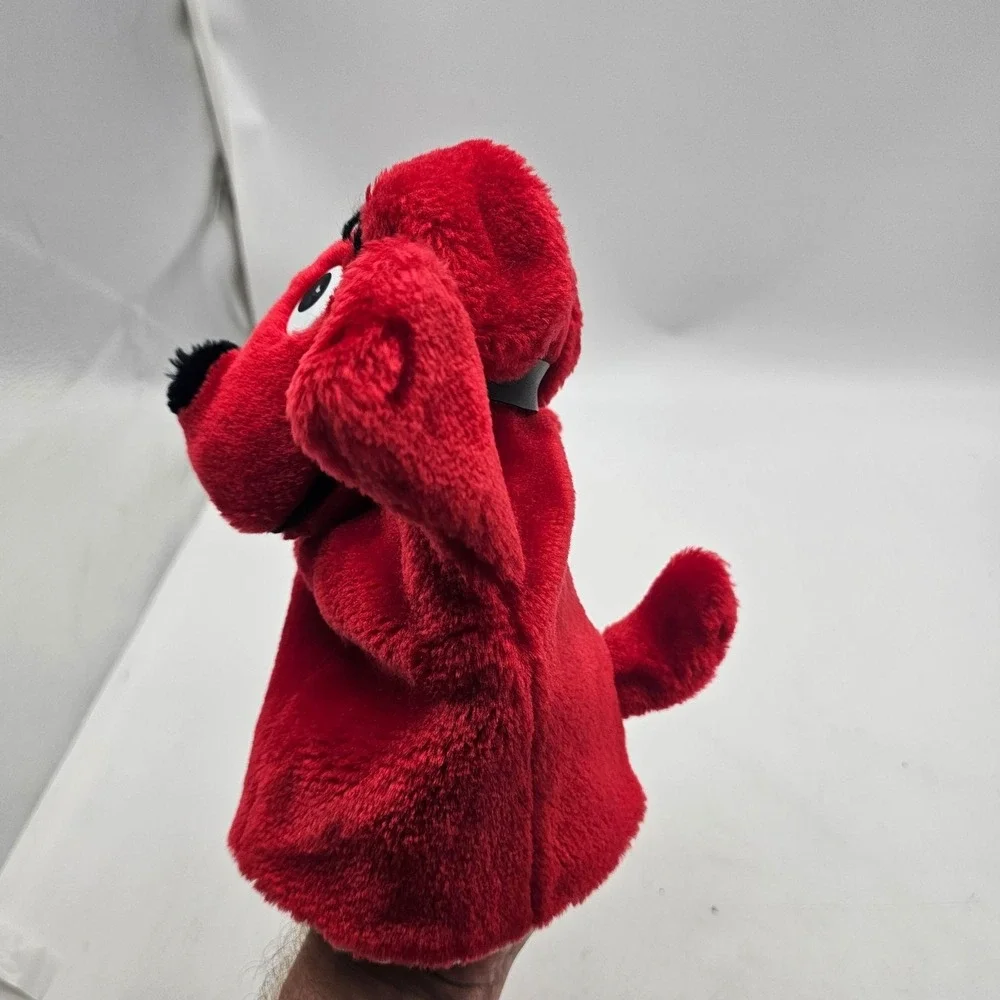 Vintage MerryMakers Clifford Dog Hand Puppet Plush Stuffed Toy Small Red Cute